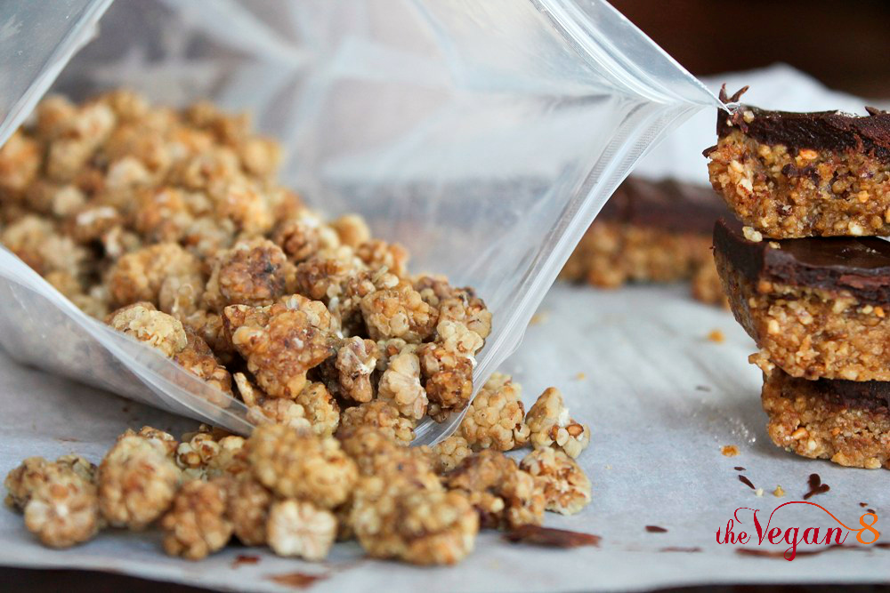 mulberries falling out of a bag