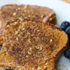 Roasted almond butter on toast