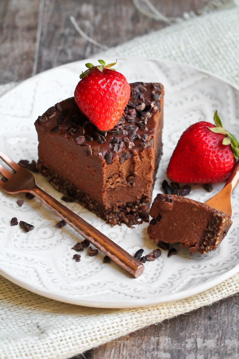slice of Vegan Cookie Dough Fudge Cake