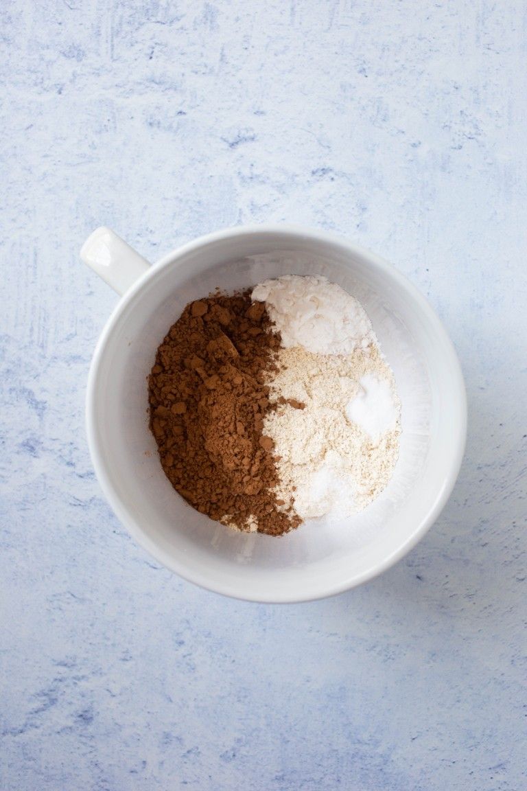 dry ingredients in mug